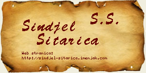 Sinđel Sitarica vizit kartica